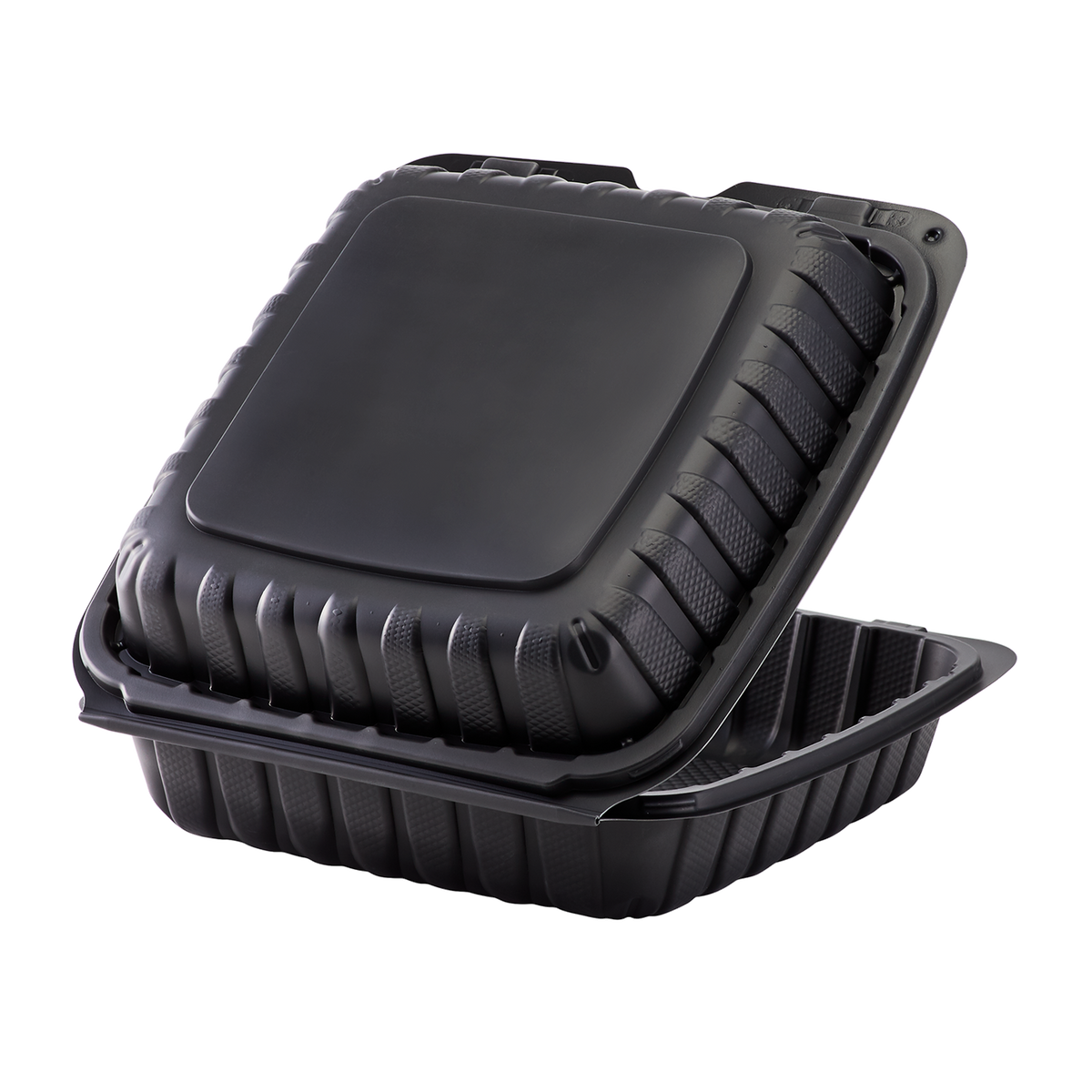 49oz Black Paper Take Out Container To Go Boxes Leftover Containers #2 —  thatpaperstore