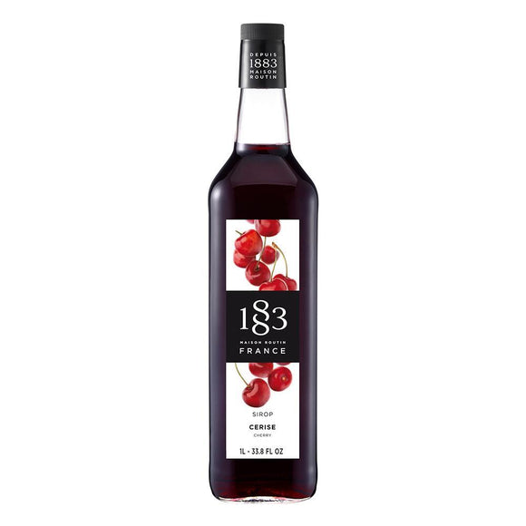 Cherry Syrup 1883 Maison Routin - 1 Liter Bottle-1883 Maison Routin