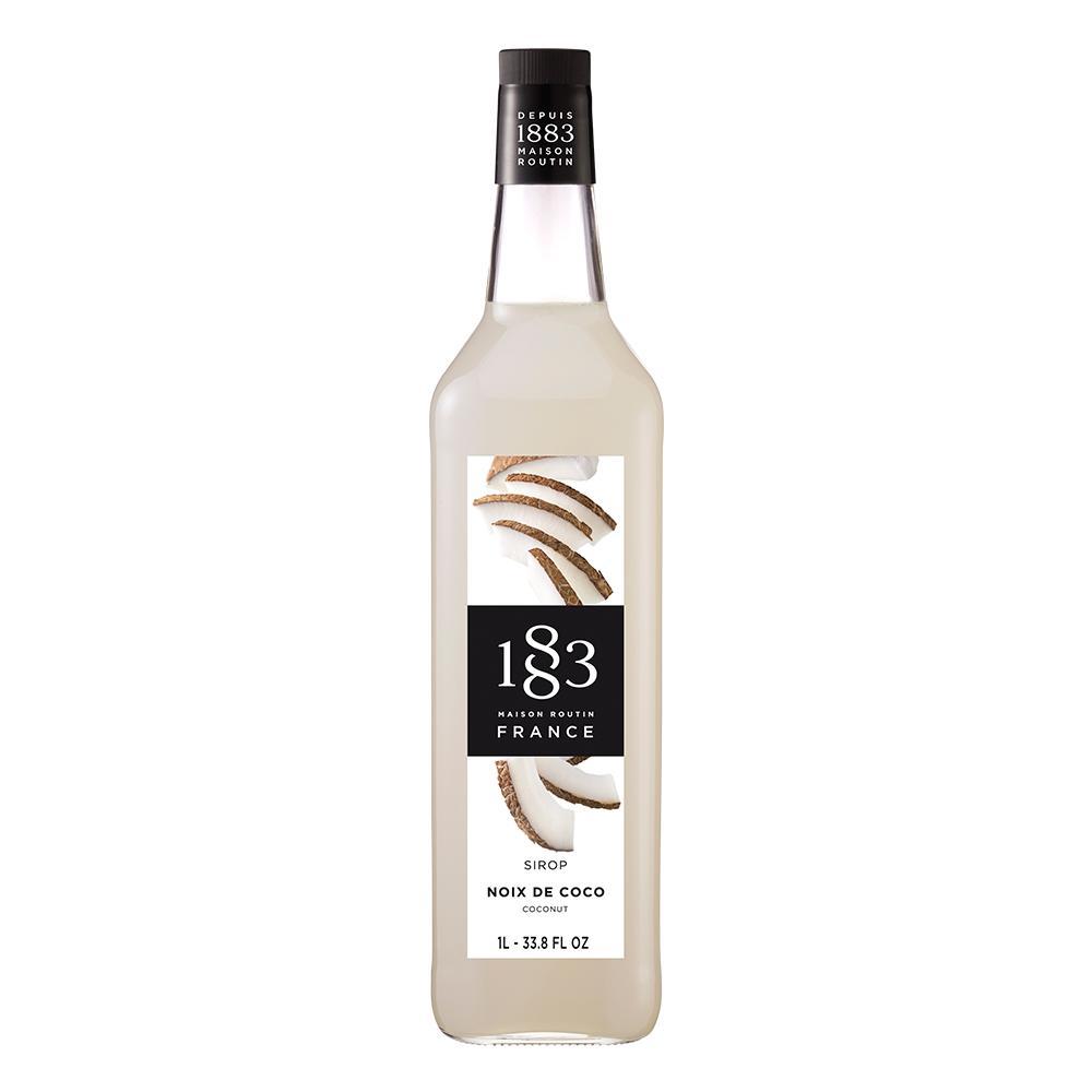 Coconut Syrup 1883 Maison Routin - 1 Liter Bottle | Coffee Shop