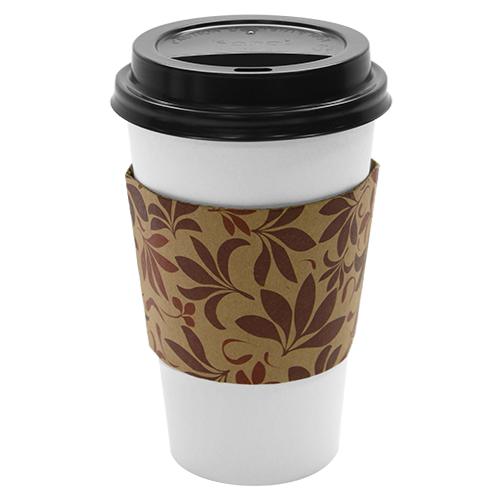 Coffee Sleeves - 8oz Traditional Cup Jackets - Kraft - 1,000 ct