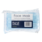 Face Mask with Elastic Ear Loops, 3-Ply - 50 Bulk Face Masks-Karat