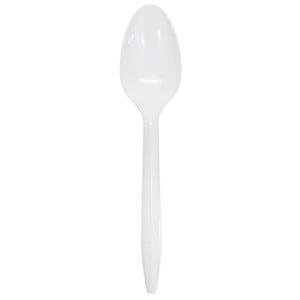 Karat PS Medium Weight Tea Spoons Bulk Box - White - 1,000 ct-Karat
