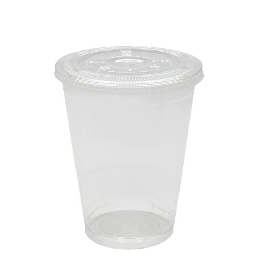 Plastic Cups - 16oz PET Cold Cups and PET Flat Lids (98mm)-Karat