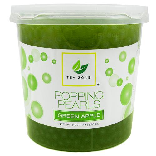 Tea Zone Green Apple Popping Pearls (7 lbs)-Tea Zone