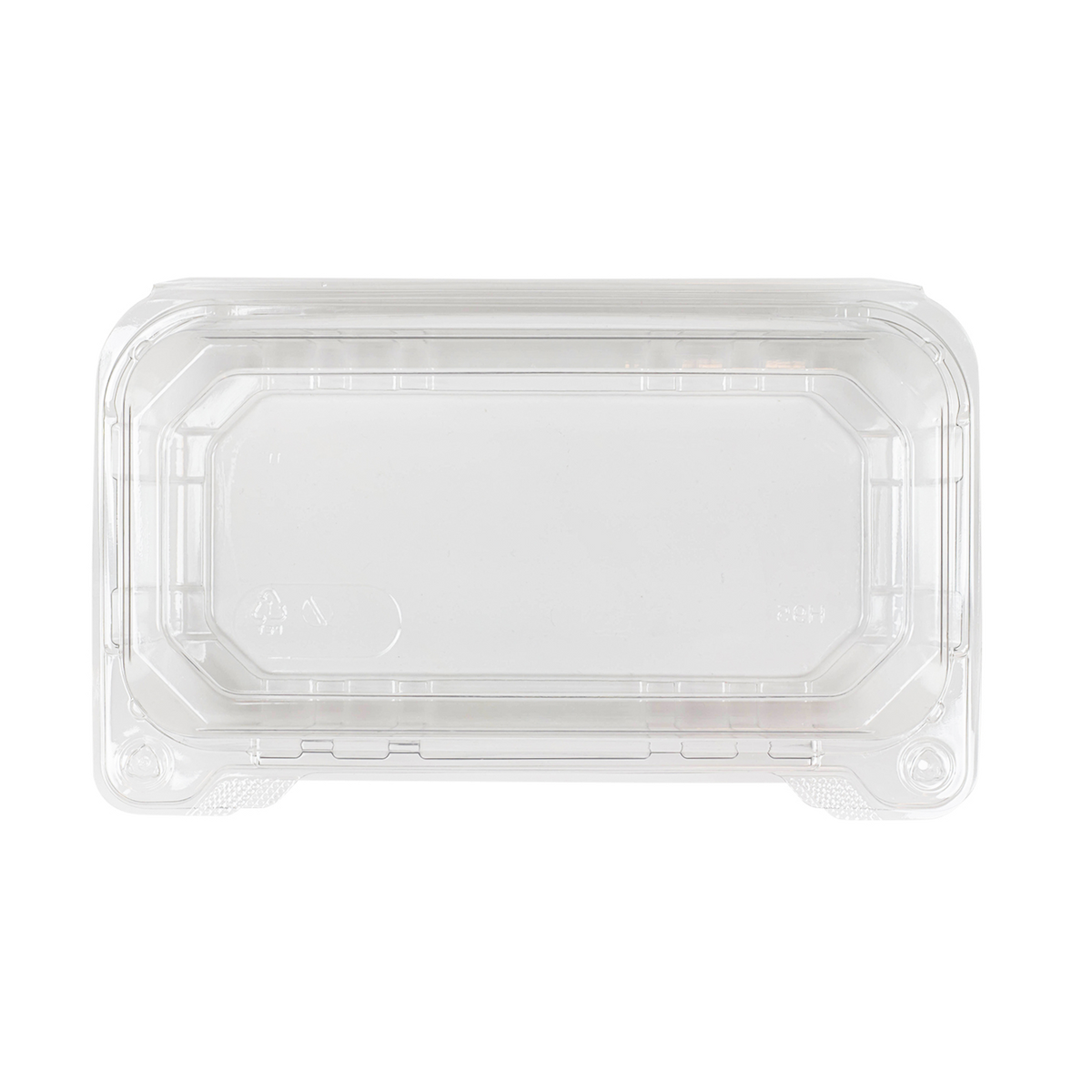 9x5 Hinged Containers - Half Clamshell Takeout Boxes - Karat PET