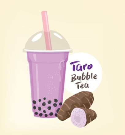 Taro Bubble Tea Recipe.  Instructions for how to make taro bubble tea.