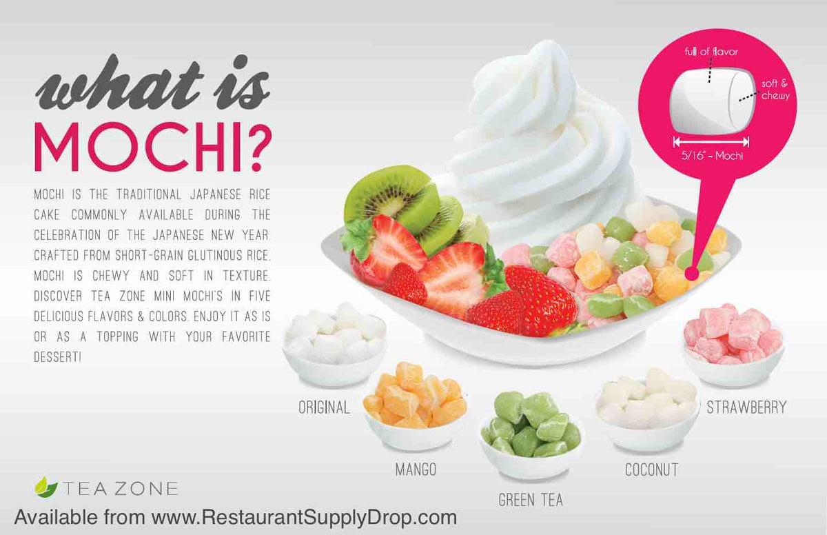 What is Mochi? Preferred topping for frozen yogurt & shaved snow ice