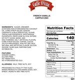 Caffe D'Vita French Vanilla Cappuccino — Can (3 lb) — product photo 2