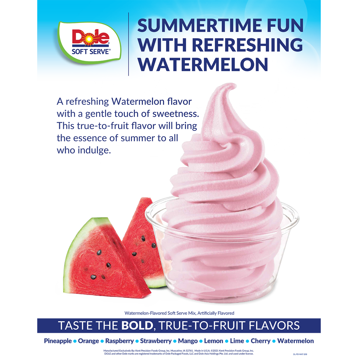 Dole Soft Serve Dole Soft Watermelon Serve Mix — Bag (4.4 lbs)