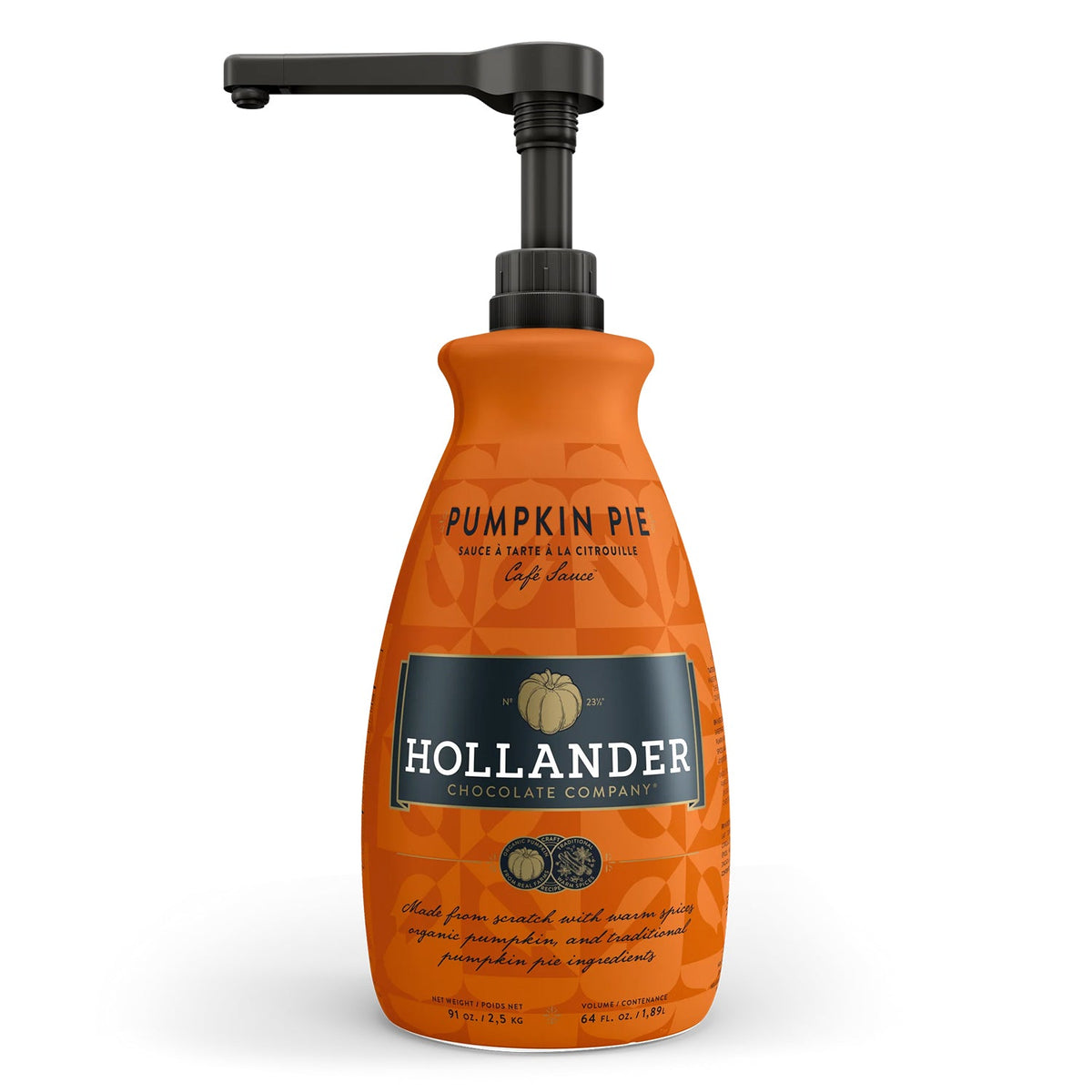 Hollander Pumpkin Pie Café Sauce — Bottle (64oz)