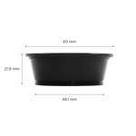 Karat 1.5 oz PP Plastic Portion Cups, Black — 2,500 ct — product photo 4