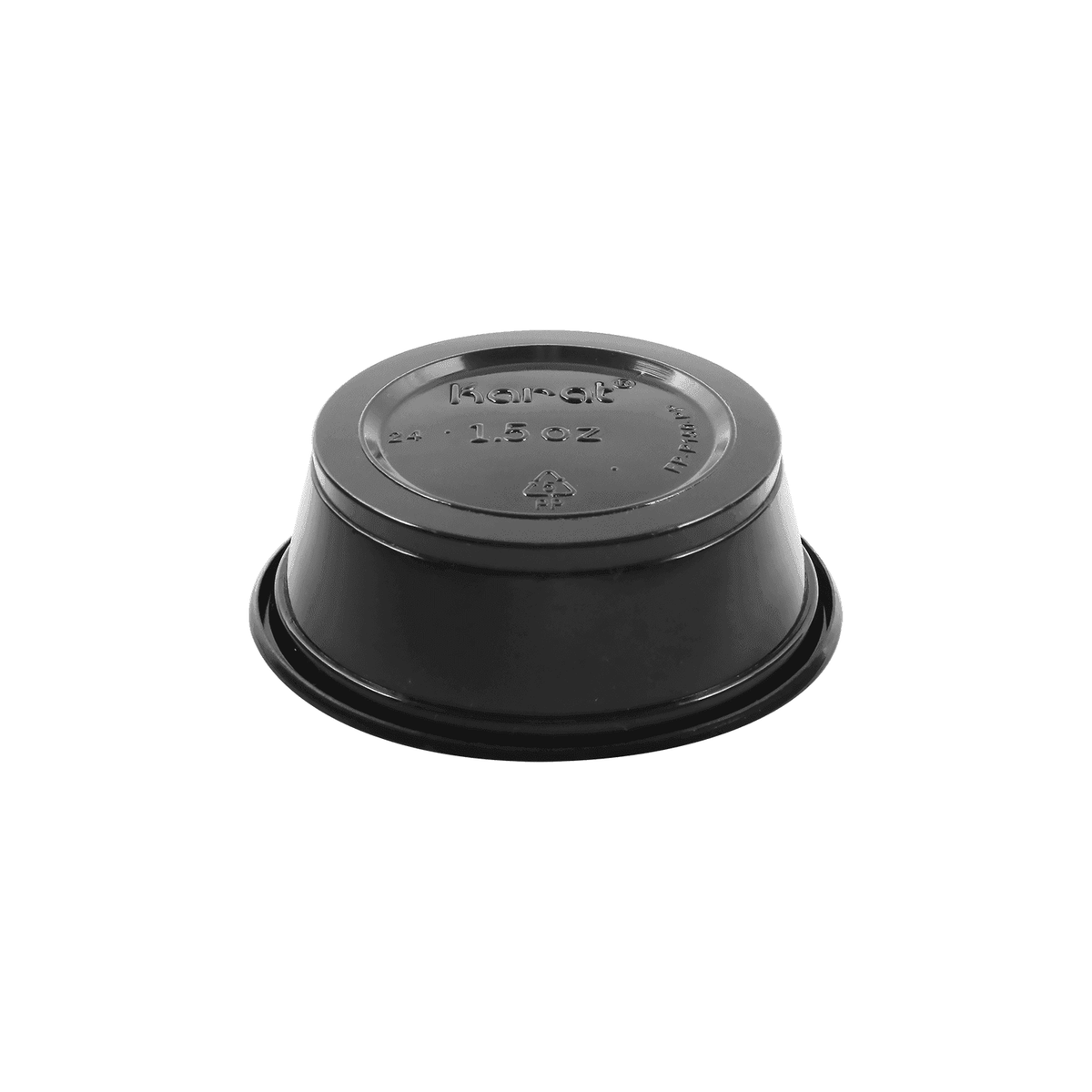 Karat 1.5 oz PP Plastic Portion Cups, Black — 2,500 ct — product photo 7