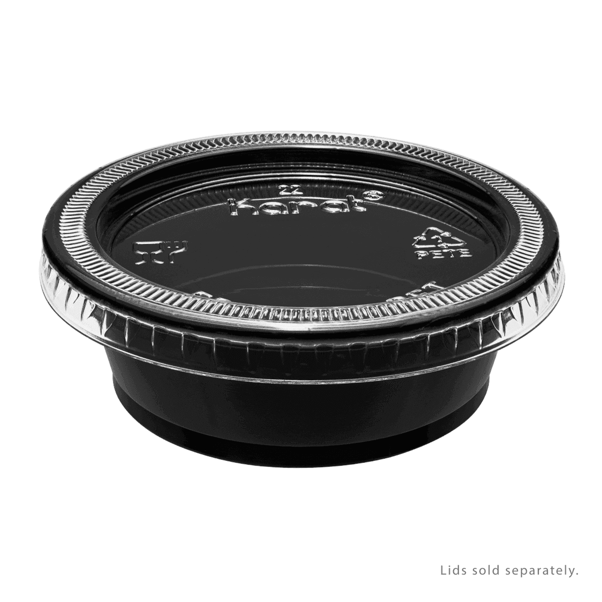 Karat 1.5 oz PP Plastic Portion Cups, Black — 2,500 ct — product photo 9