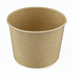Karat 10/12 oz Gourmet Paper Food Container, Kraft, 96 mm — 500 ct — product photo 2