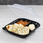 Karat 10.25" x 9" 3-Compartment Premium PP Hinged Container — 150 ct — product photo 5