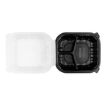 Karat 10.25" x 9" 3-Compartment Premium PP Hinged Container — 150 ct — product photo 8