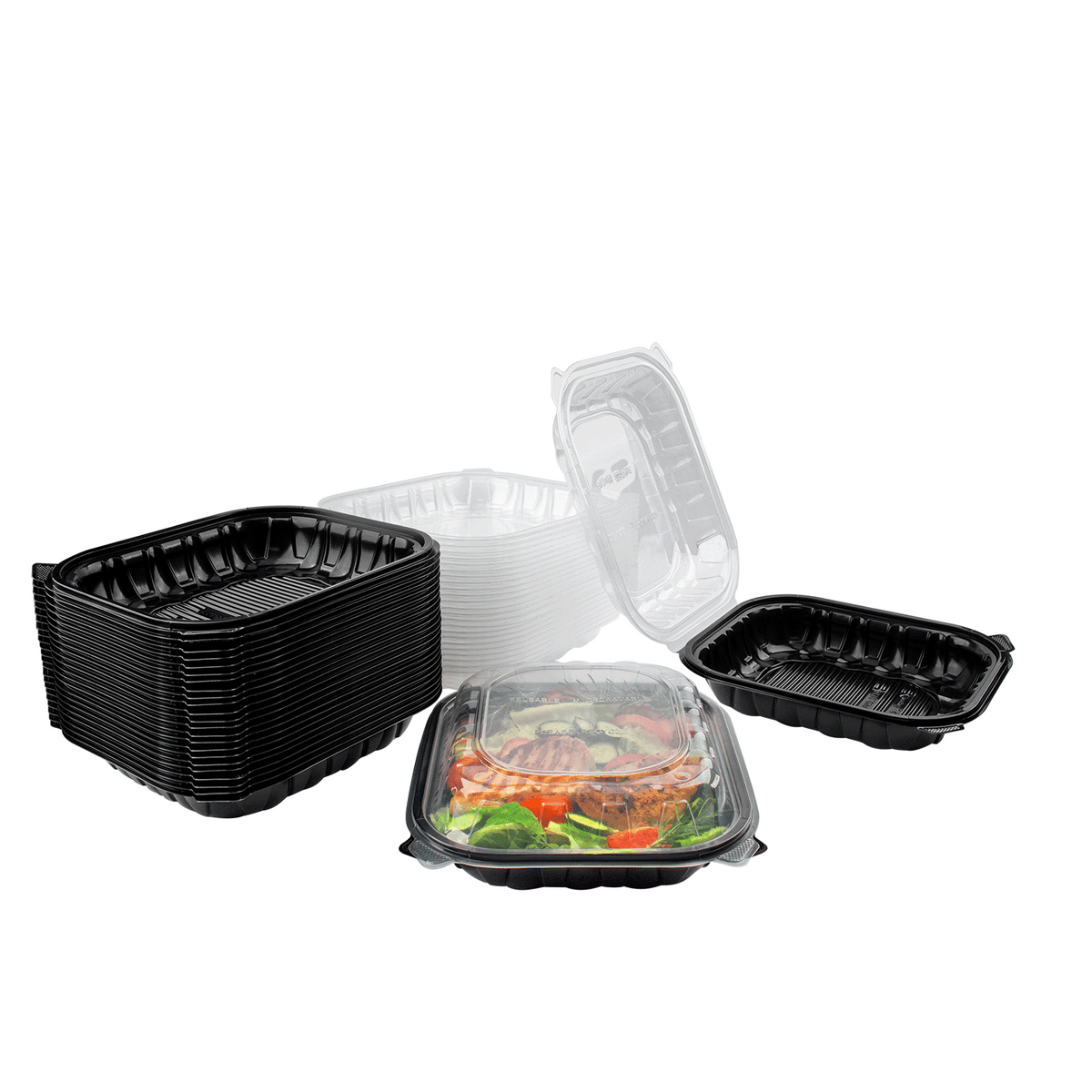 Karat 10.25" x 9" Premium PP Hinged Container — 150 ct — product photo 2