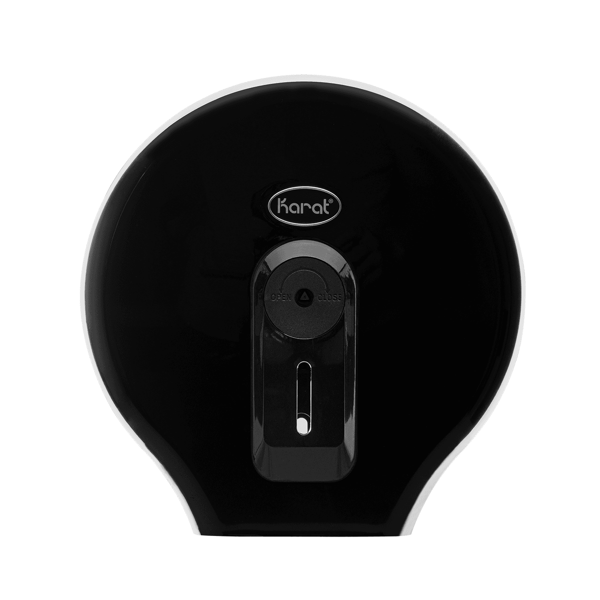 Karat 10" Jumbo Roll Tissue Dispenser, Black — 1 unit — product photo 2