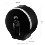 Karat 10" Jumbo Roll Tissue Dispenser, Black — 1 unit — product photo 5