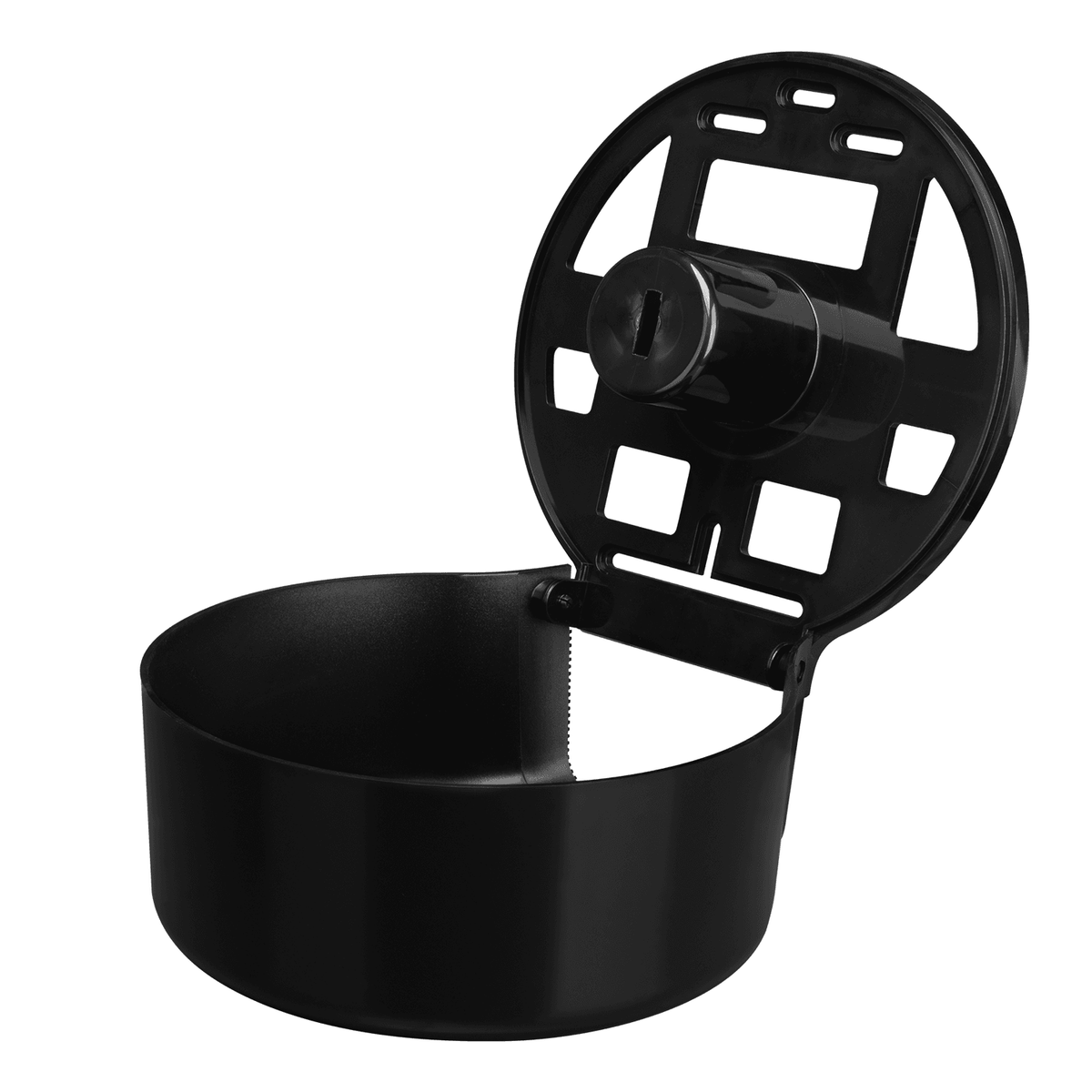 Karat 10" Jumbo Roll Tissue Dispenser, Black — 1 unit — product photo 6