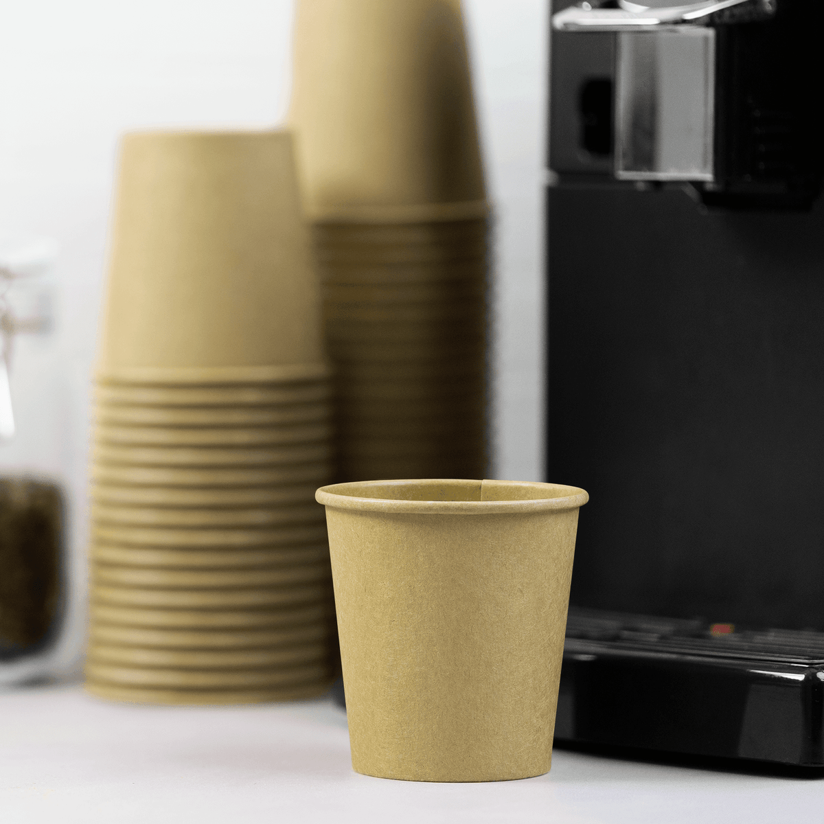Karat 10 oz Paper Coffee Cups, Kraft, 90 mm — 1,000 ct — product photo 4