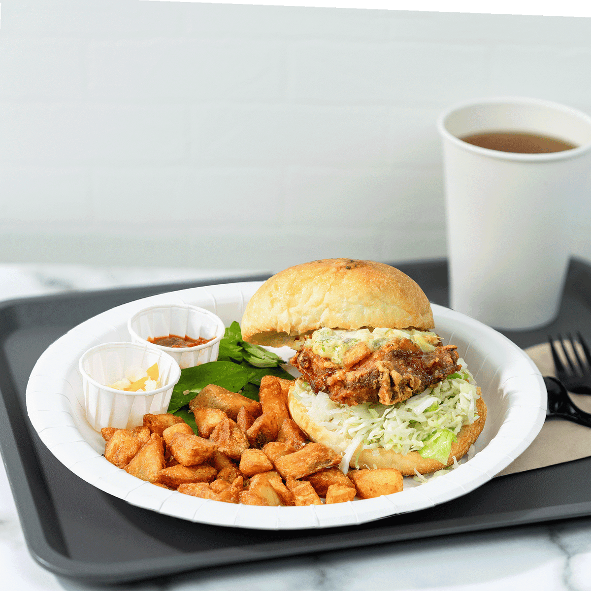 Karat 10" White Paper Plate — 200 pcs — product photo 3