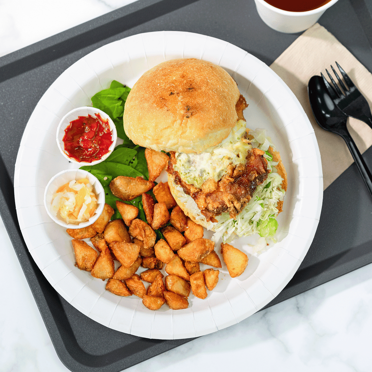 Karat 10" White Paper Plate — 200 pcs — product photo 4