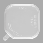Karat 109 mm PET Flat Lid for 8-32 oz PET Tamper Resistant Square Container, Clear — 400 ct — product photo 6