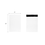 Karat 11''x15'' Poly Mailers with Tamper-Evident Adhesive Closure, White — 500 ct — product photo 6