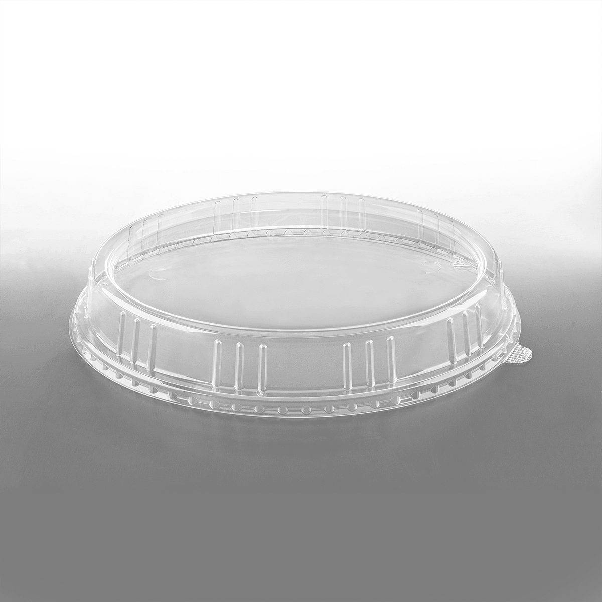Karat 12.5" x 10" Disposable Dome Lids for Oval Molded Fiber Plates, PET — 200 ct — product photo 6