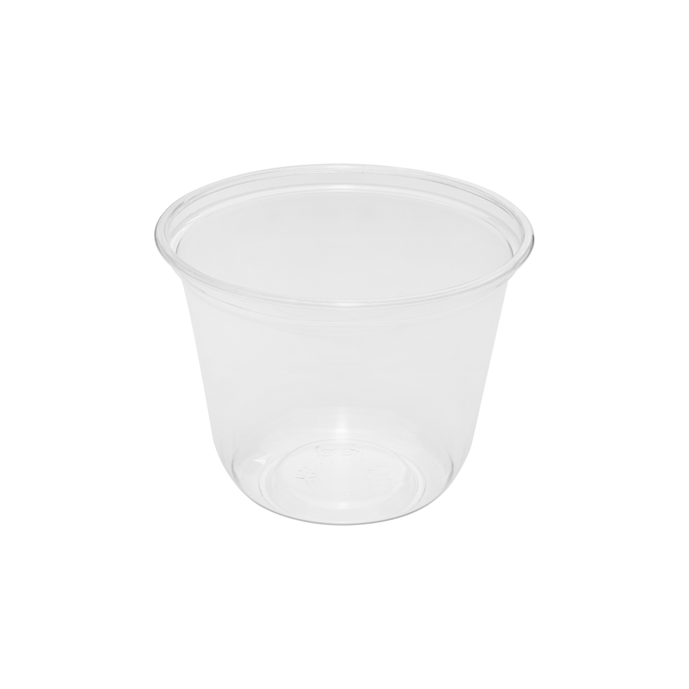 Karat 12 oz Clear Plastic Cold Cups, PET, U-Shape, 98 mm — 1,000 ct — product photo 2