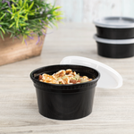 Karat 12 oz Deli Containers with Lids, Injection Molded PP, Black — 240 sets