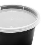 Karat 12 oz Deli Containers with Lids, Injection Molded PP, Black — 240 sets — product photo 4