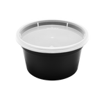 Karat 12 oz Deli Containers with Lids, Injection Molded PP, Black — 240 sets — product photo 7