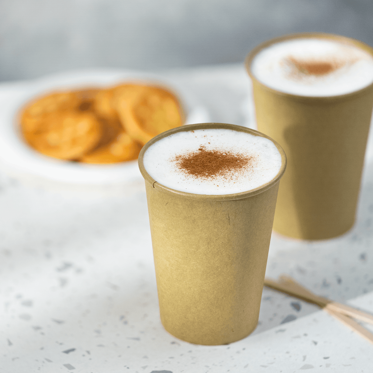 Karat 12 oz Paper Coffee Cups, Kraft, 90 mm — 1,000 ct