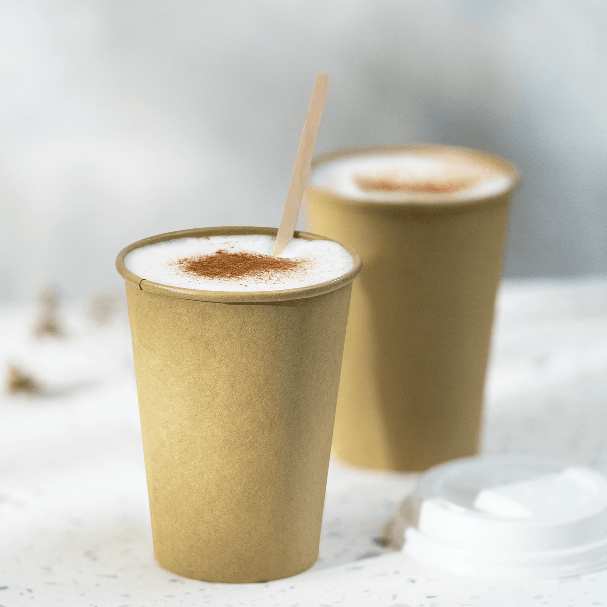 Karat 12 oz Paper Coffee Cups, Kraft, 90 mm — 1,000 ct — product photo 4
