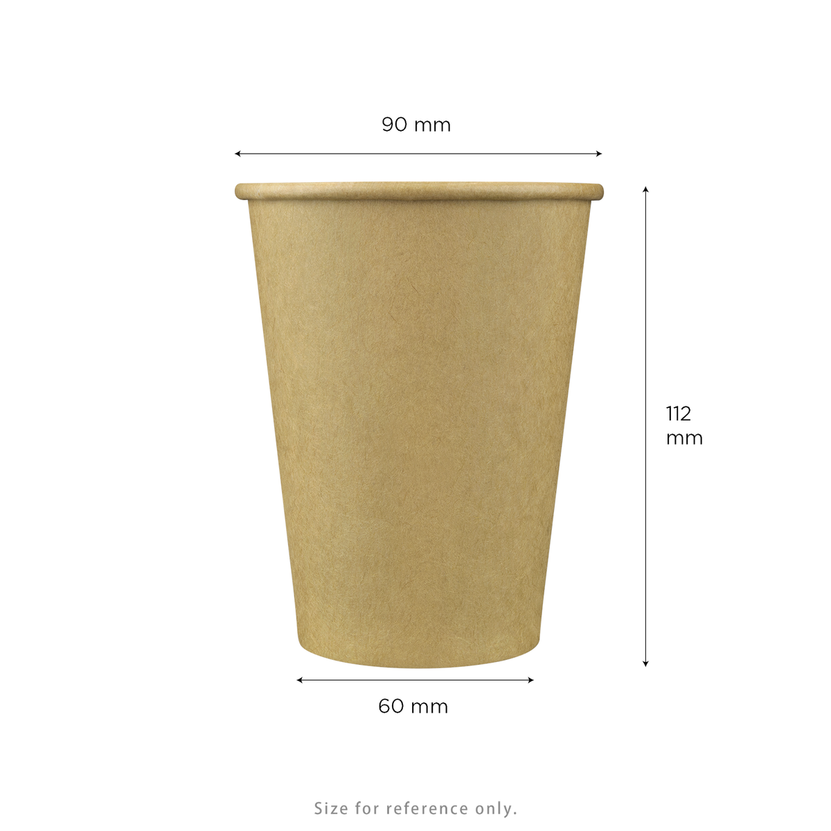 Karat 12 oz Paper Coffee Cups, Kraft, 90 mm — 1,000 ct — product photo 5