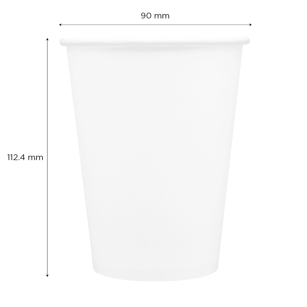 Karat 12 oz Paper Coffee Cups, White, 90 mm — 300 ct — product photo 7