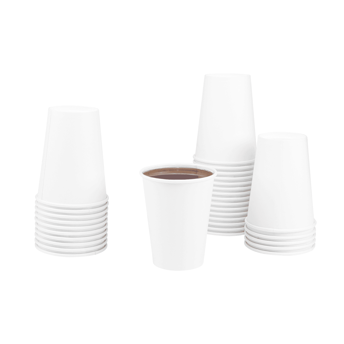 Karat 12 oz Paper Coffee Cups, White, 90 mm — 300 ct — product photo 10