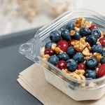 Karat 12 oz PET Tamper Resistant Square Container, Clear — 400 ct — product photo 4
