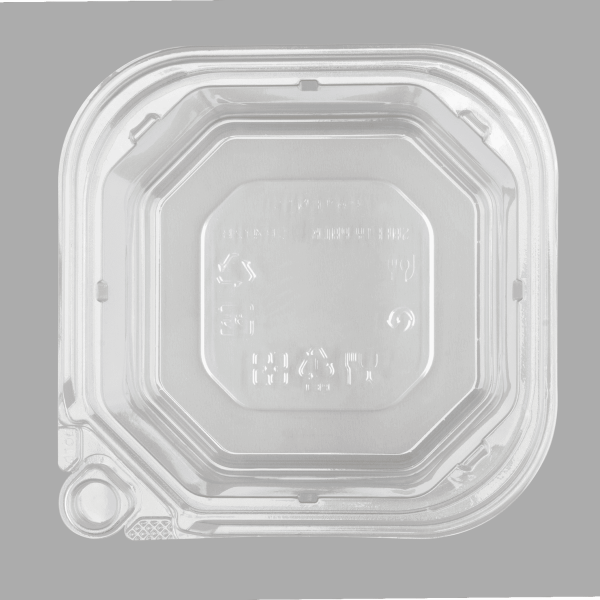 Karat 12 oz PET Tamper Resistant Square Container, Clear — 400 ct — product photo 6