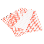 Karat 12" x 12" Grease Resistant Deli Wrap / Paper Liner Sheets, Shepherd's Check Red Pattern — 5,000 sheets — product photo 2