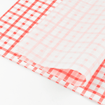 Karat 12" x 12" Grease Resistant Deli Wrap / Paper Liner Sheets, Shepherd's Check Red Pattern — 5,000 sheets — product photo 6