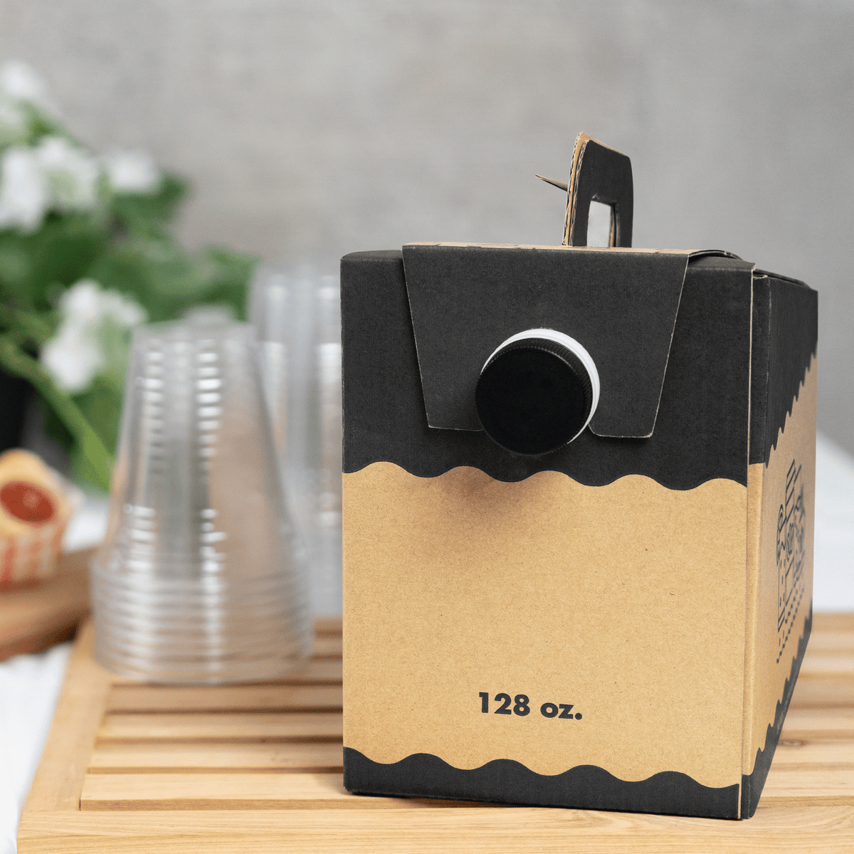 Karat 128 oz Beverage Take-Out Container, Kraft — 25 ct