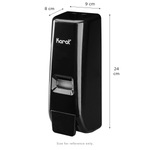 Karat 13.5oz Hand Soap Refillable Liquid Dispenser, Stand/Wall Mount, Black — 1 unit — product photo 5