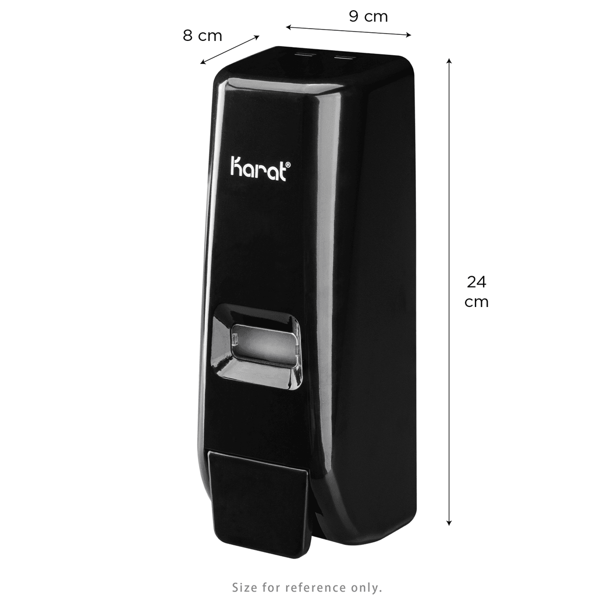 Karat 13.5oz Hand Soap Refillable Liquid Dispenser, Stand/Wall Mount, Black — 1 unit — product photo 5