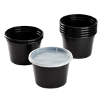 Karat 16 oz Deli Containers with Lids, Injection Molded PP, Black — 240 sets — product photo 2