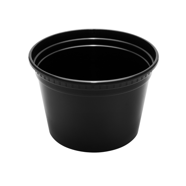 Karat 16 oz Deli Containers with Lids, Injection Molded PP, Black — 240 sets — product photo 8