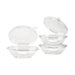 Karat 16 oz Disposable Tamper Resistant Hinged Salad Bowls, PET — 240 sets — product photo 3
