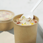Karat 16 oz Gourmet Paper Food Container, Kraft, 96 mm — 500 ct — product photo 4